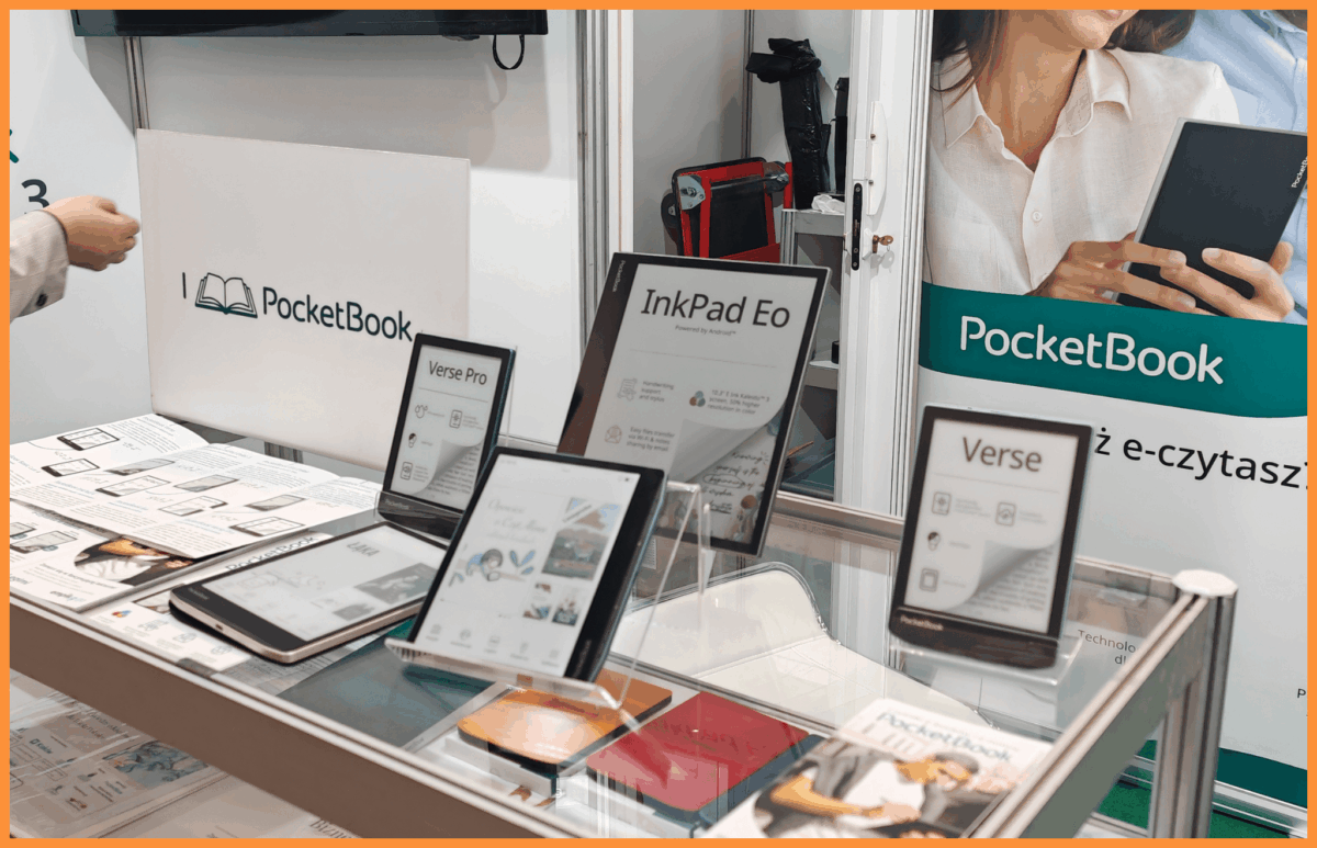 Stoisko PocketBook na międzynarodowych targach książki EXPO Kraków