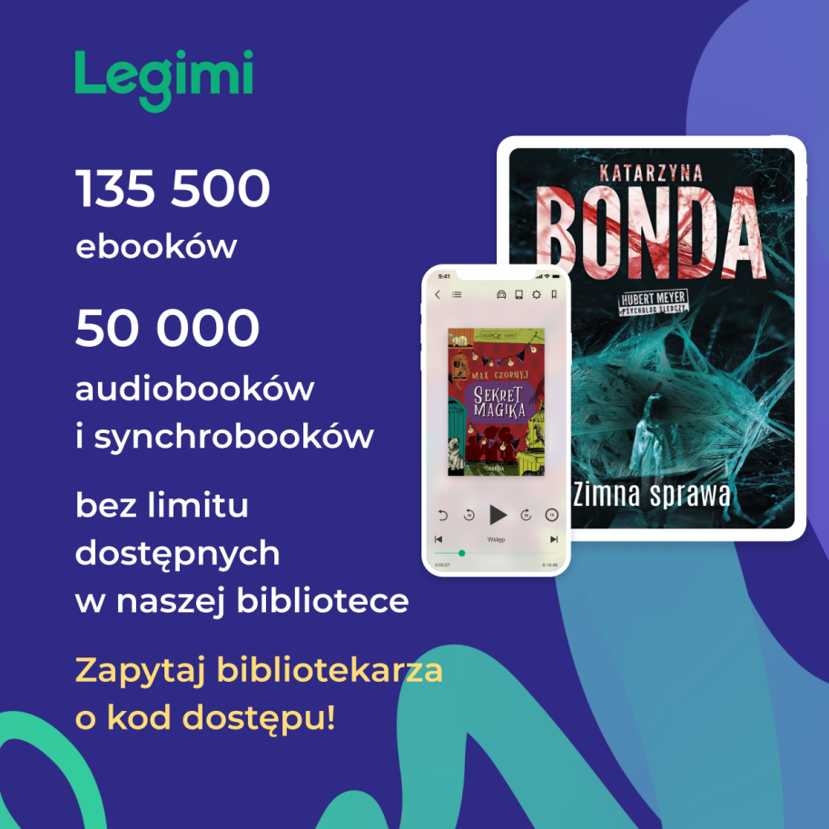 Informacja o darmowym dostępnie do Legimi w bibliotekach