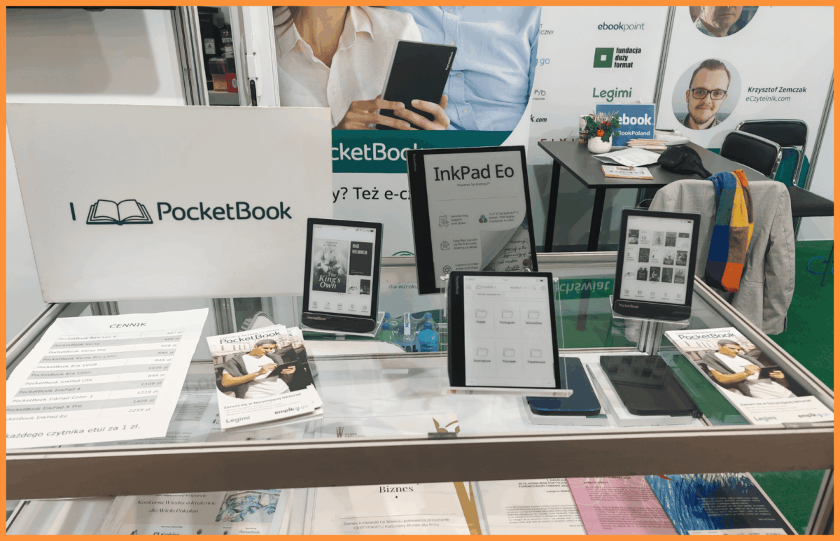 Stoisko PocketBook na międzynarodowych targach książki EXPO Kraków 