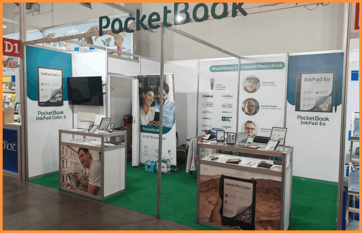 Stoisko PocketBook na Targach ksiązki w Krakowie