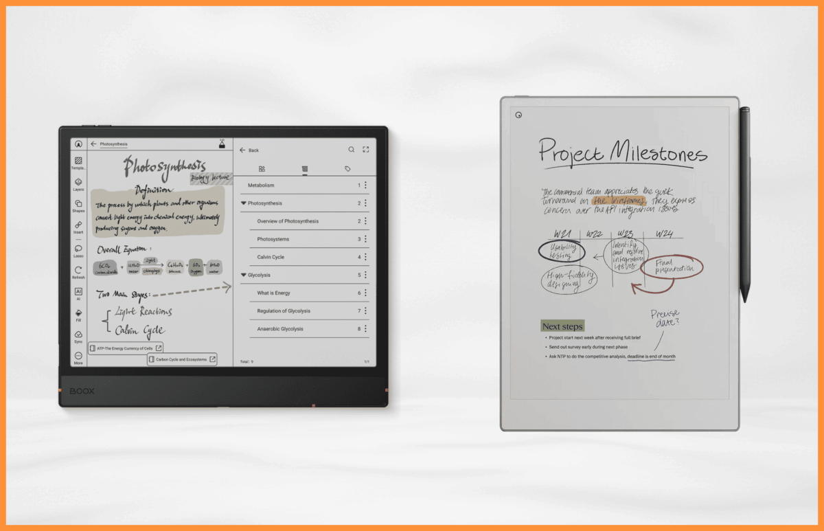 Onyx Boox Note Air 5 C oraz reMarkable Paper Pro 