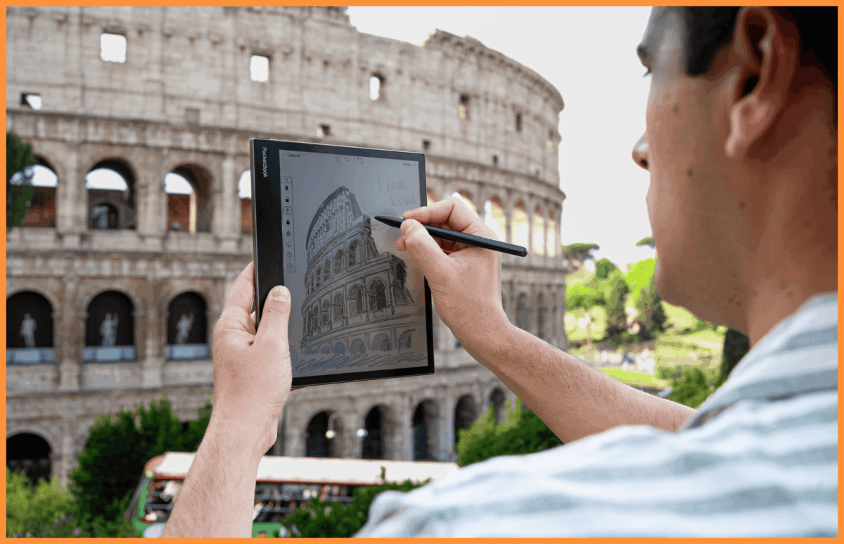 e notatnik z rysikiem w zestawie