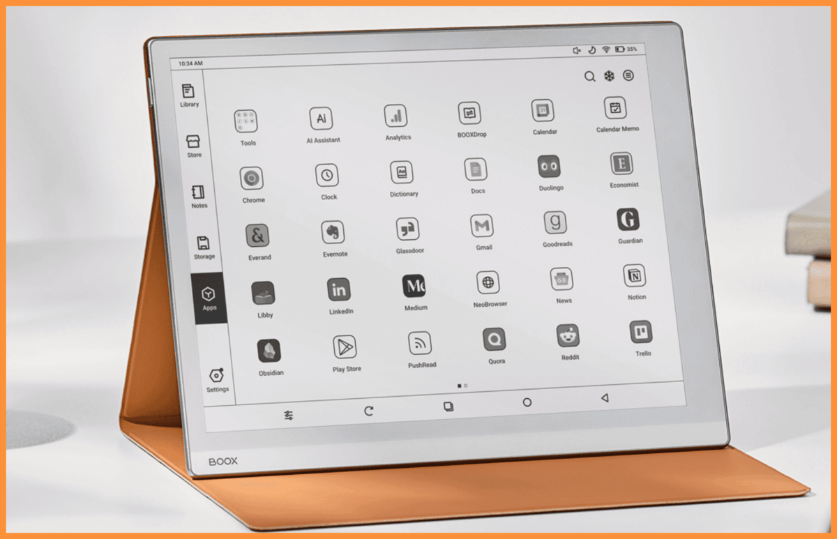 Czarno-biały czytnik e-book 10,3 cala