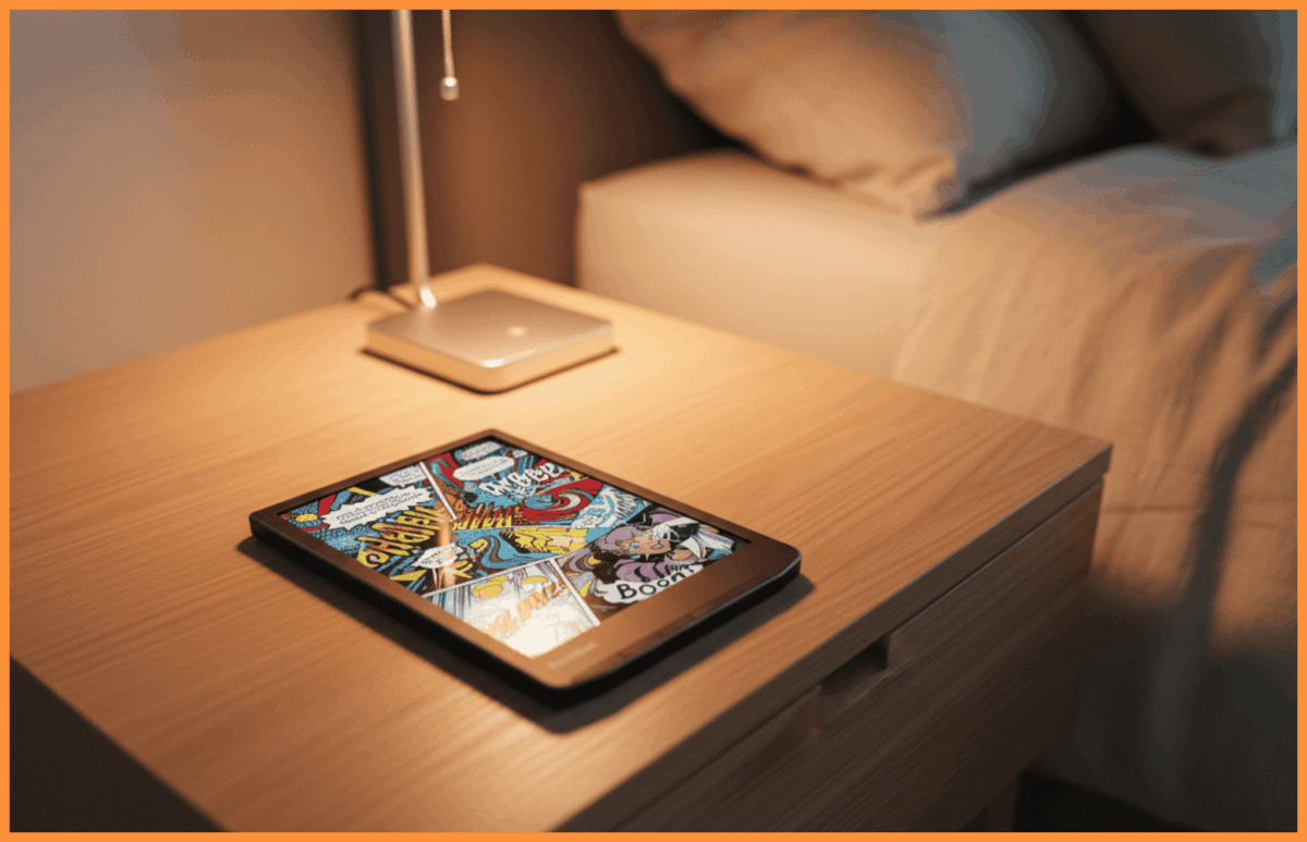 PocketBook Ink Pad Color 3 wyświetlający komiks w dobrej jakości