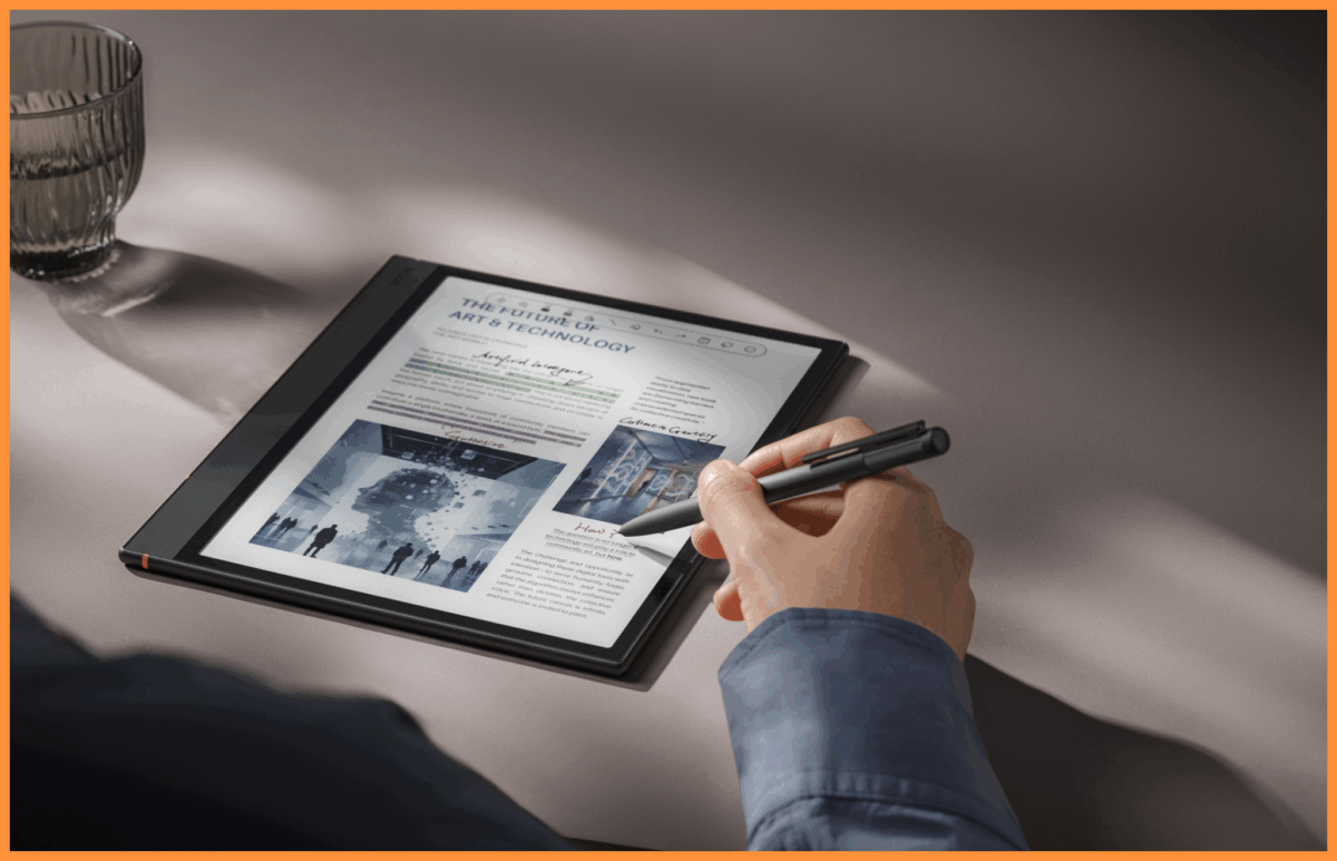 Notowanie na ekranie E-ink