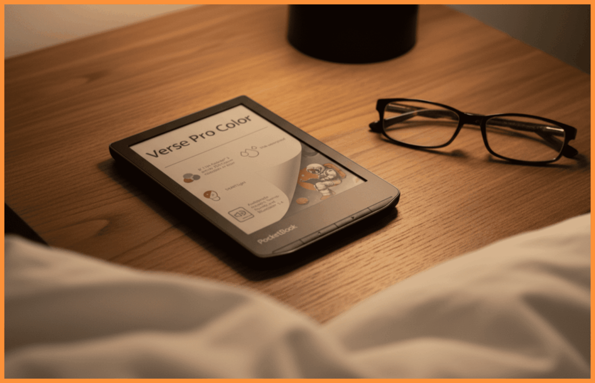 PocketBook Verse Pro Color, kolorowy czytnik e-book dla starszej osoby