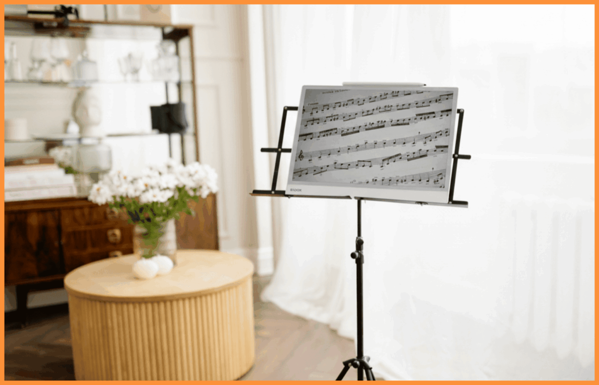 BOOX Note Max idealny do odtwarzania nut