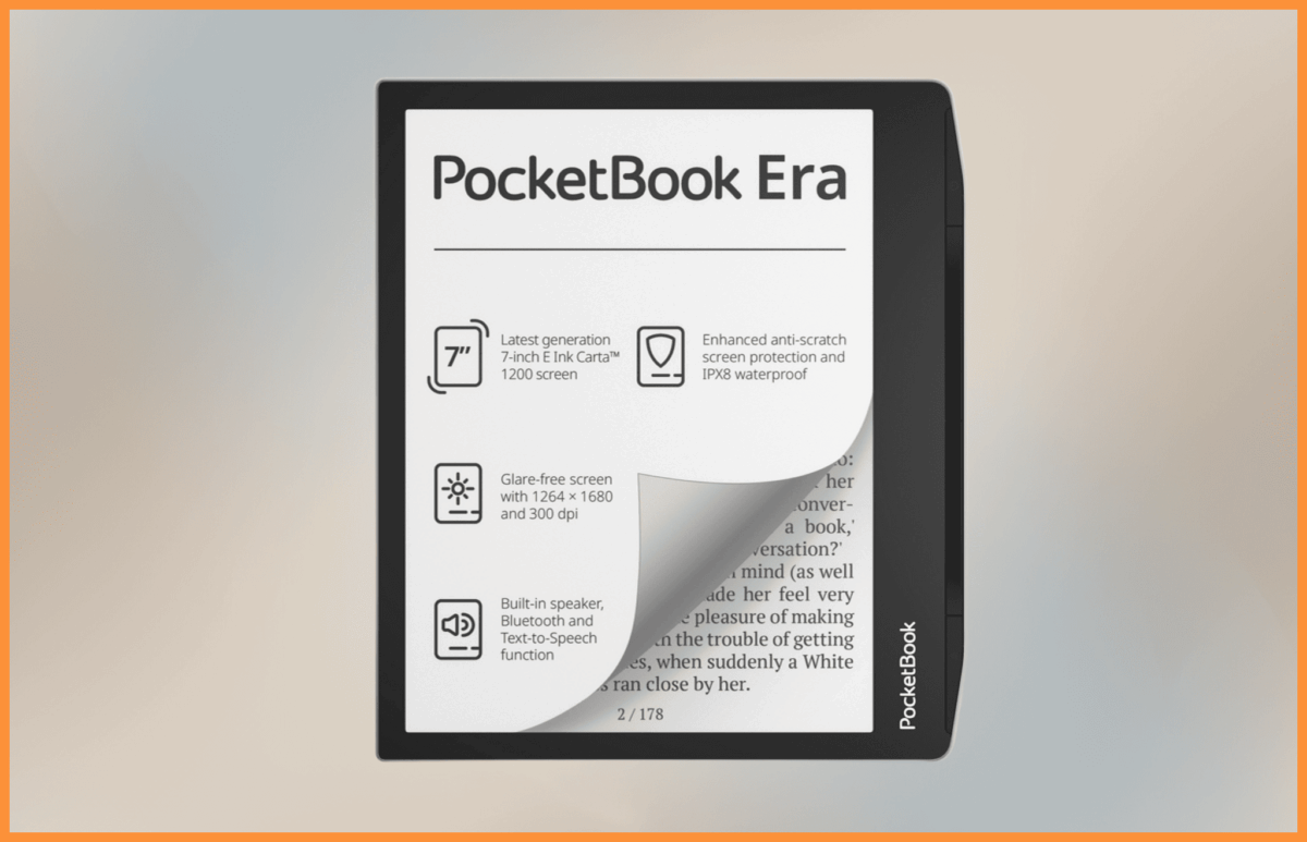 PocketBook Era z czarnobiałym ekranem E-ink