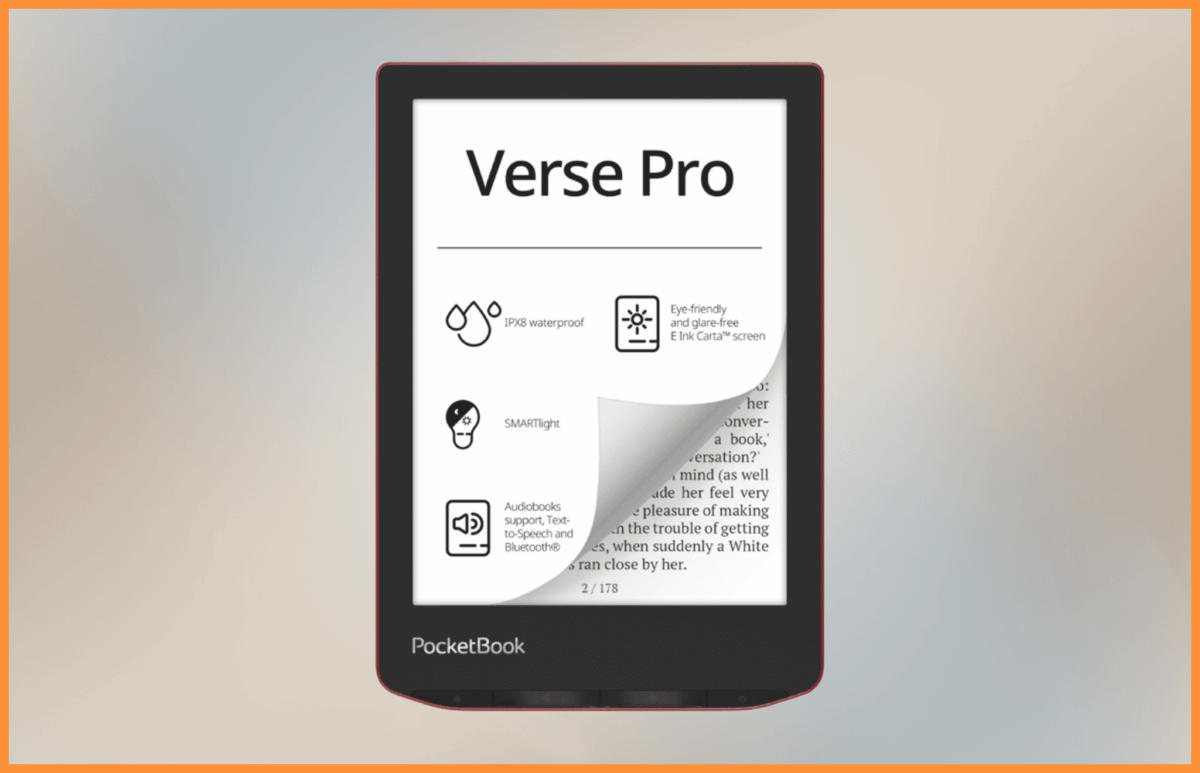 Czarnobiały czytnik ebooków