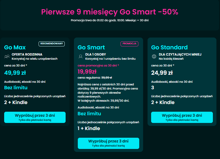 Promocja na Empik GO w ofercie Go Smart