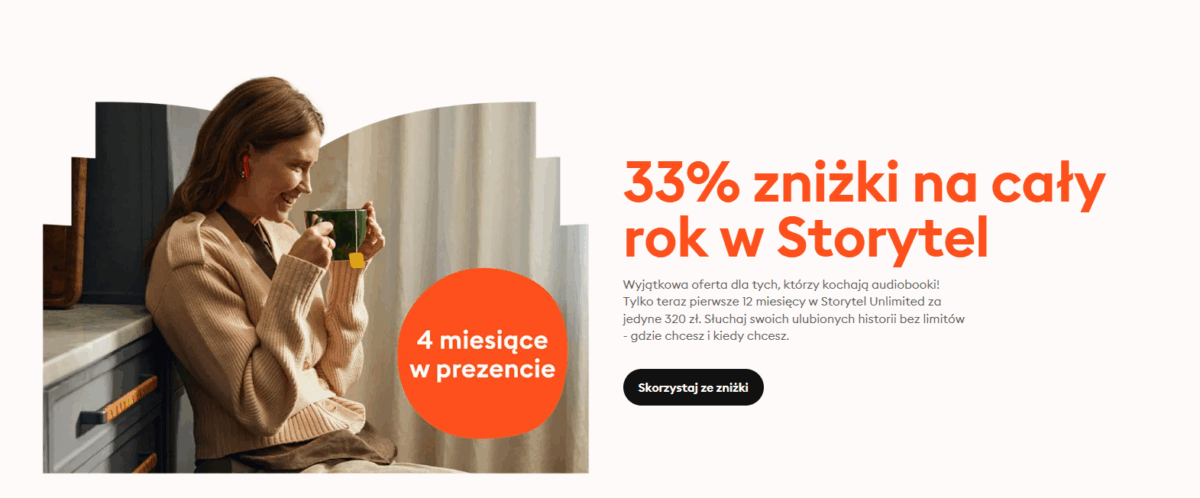 Promocja na roczną subskrypcje StoryTel