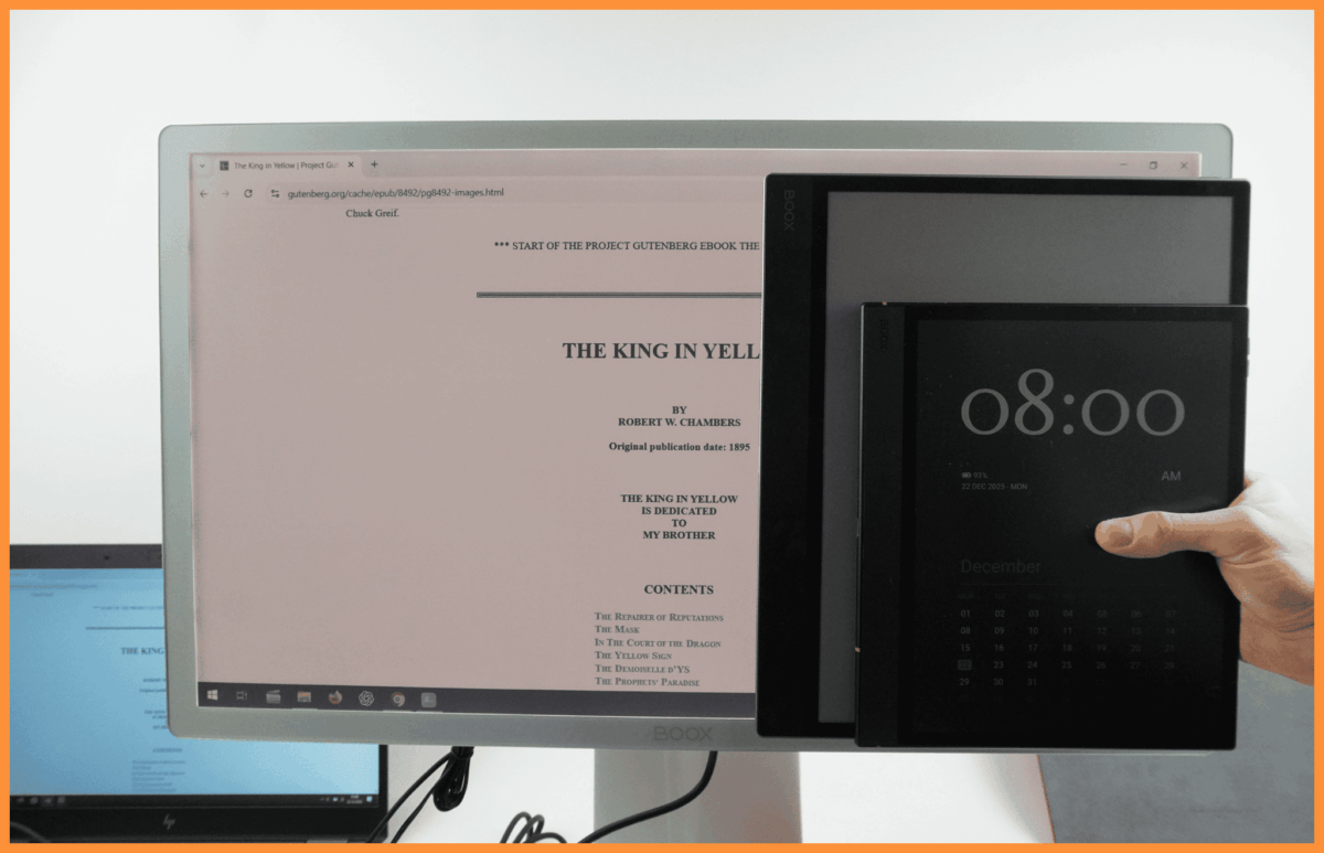 Onyx Boox Mira Pro Color rozmiary ekranu