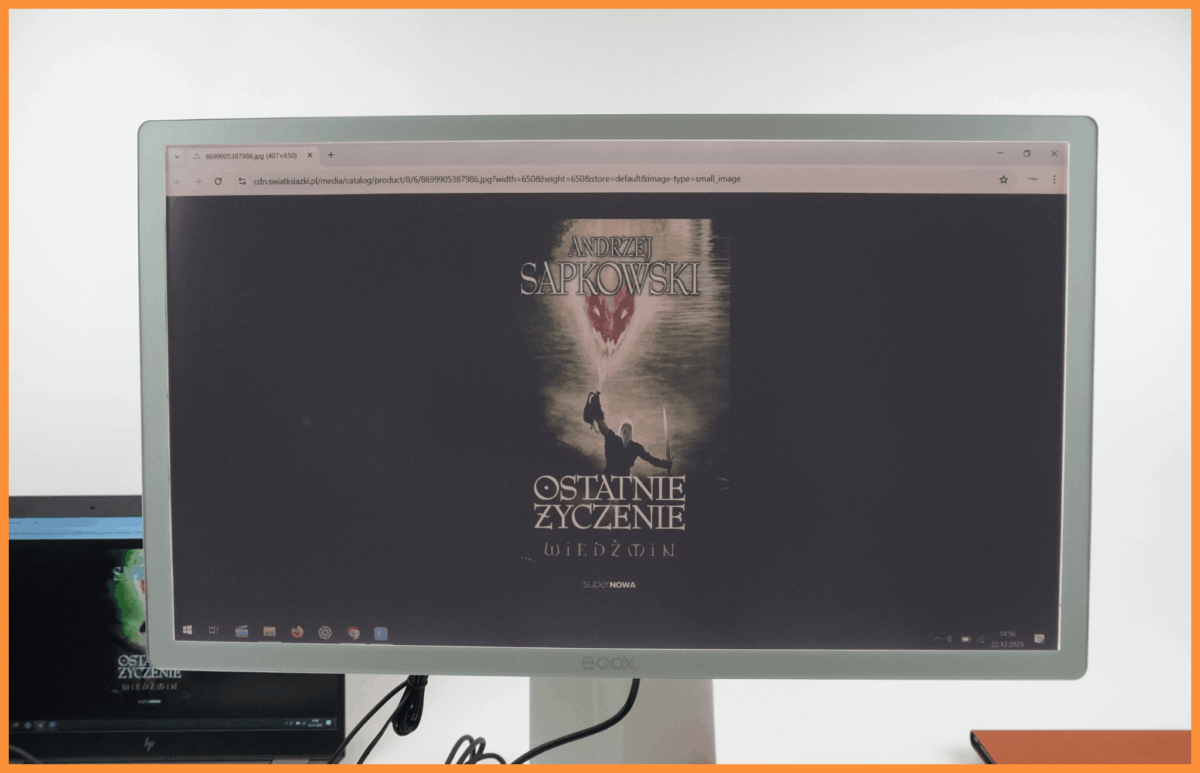 25,3 calowy monitor E-ink do pracy z tekstem