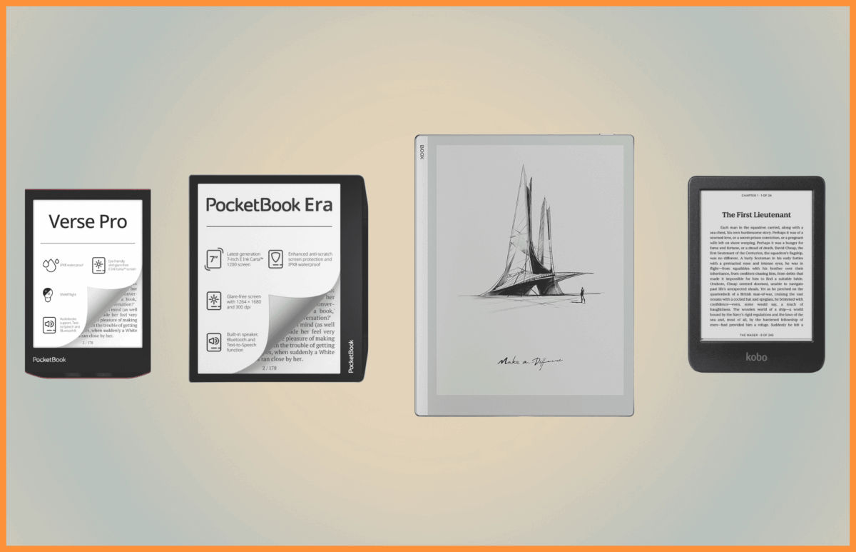 Zestawienie czarno-białych czytników