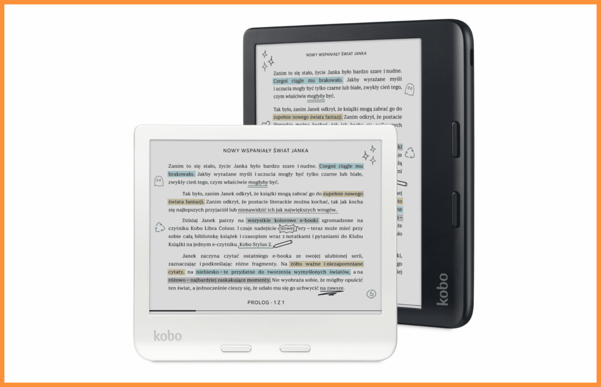 Dostępne kolory Kobo Libra Colour