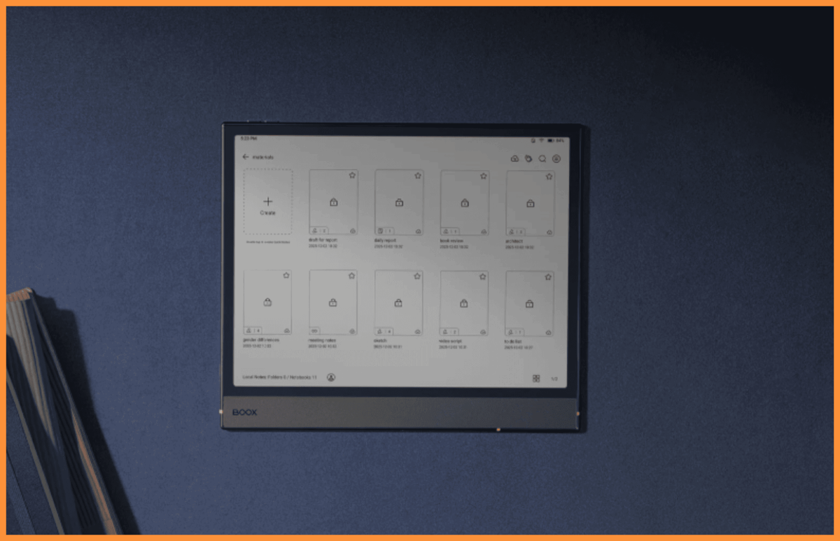 Bezpieczeństwo danych na czytniku E ink Boox Note Air 5 C 