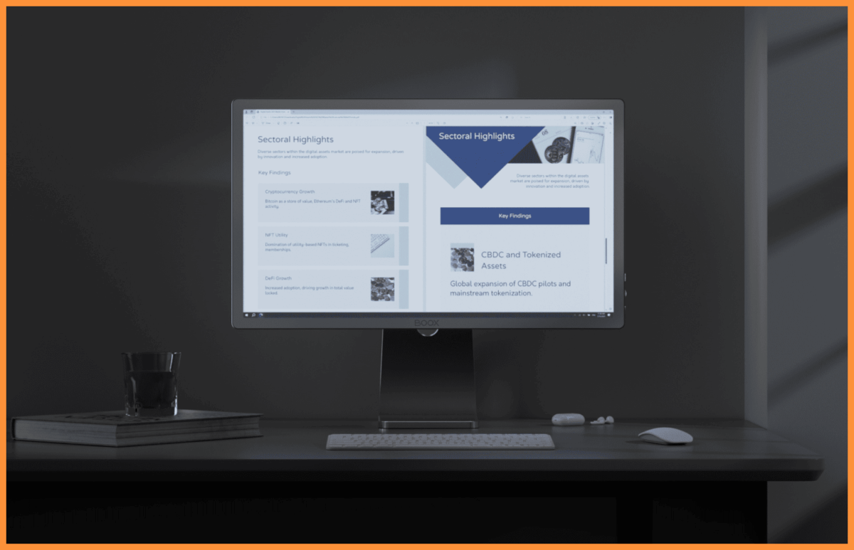 Jak wygląda podświetlenie monitora E-ink Mira Pro Color