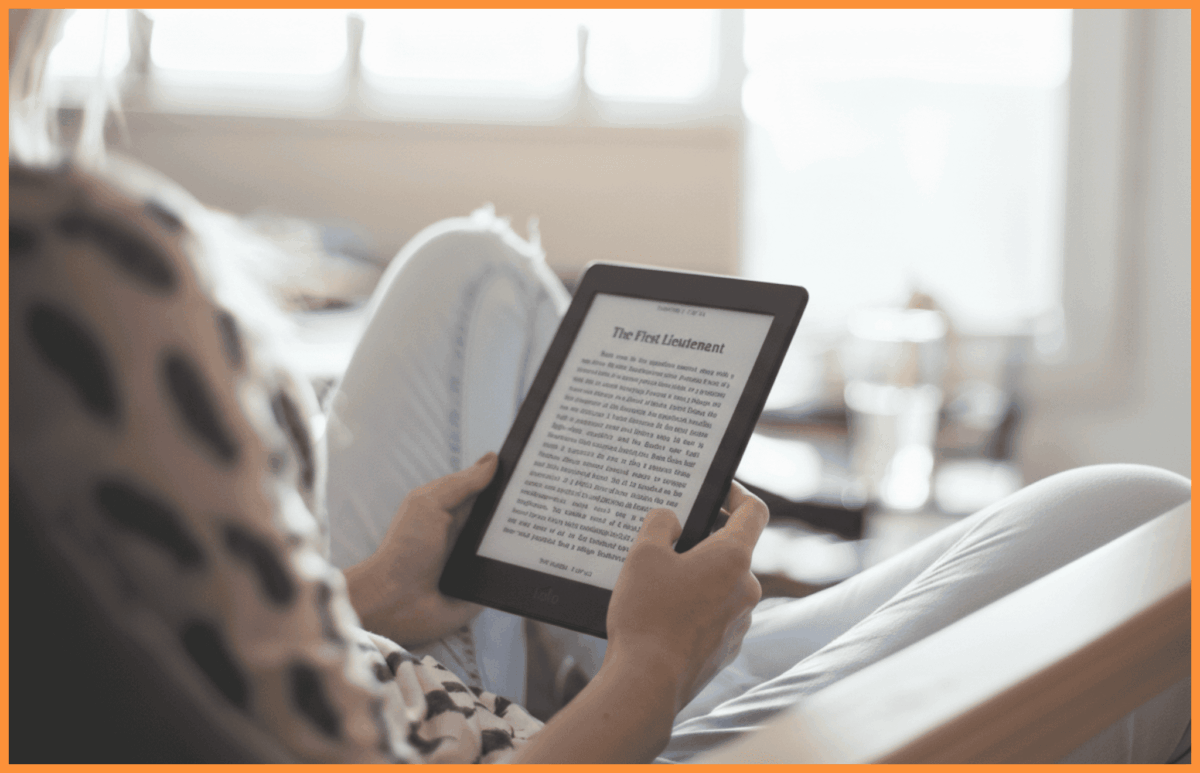 Ekran e-ink w czytniku e-book