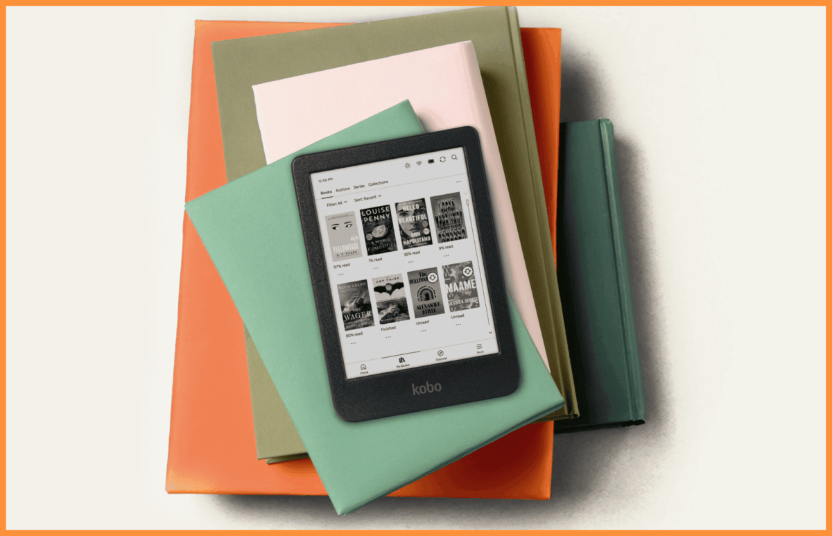 Czarno-biały czytnik e-book Kobo Clara BW