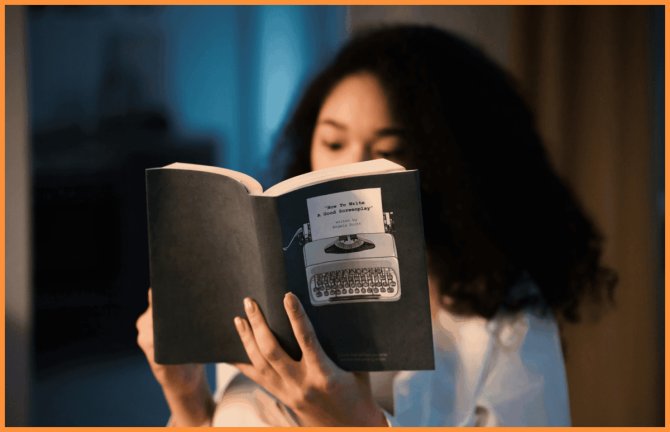 Czytanie książki przed snem