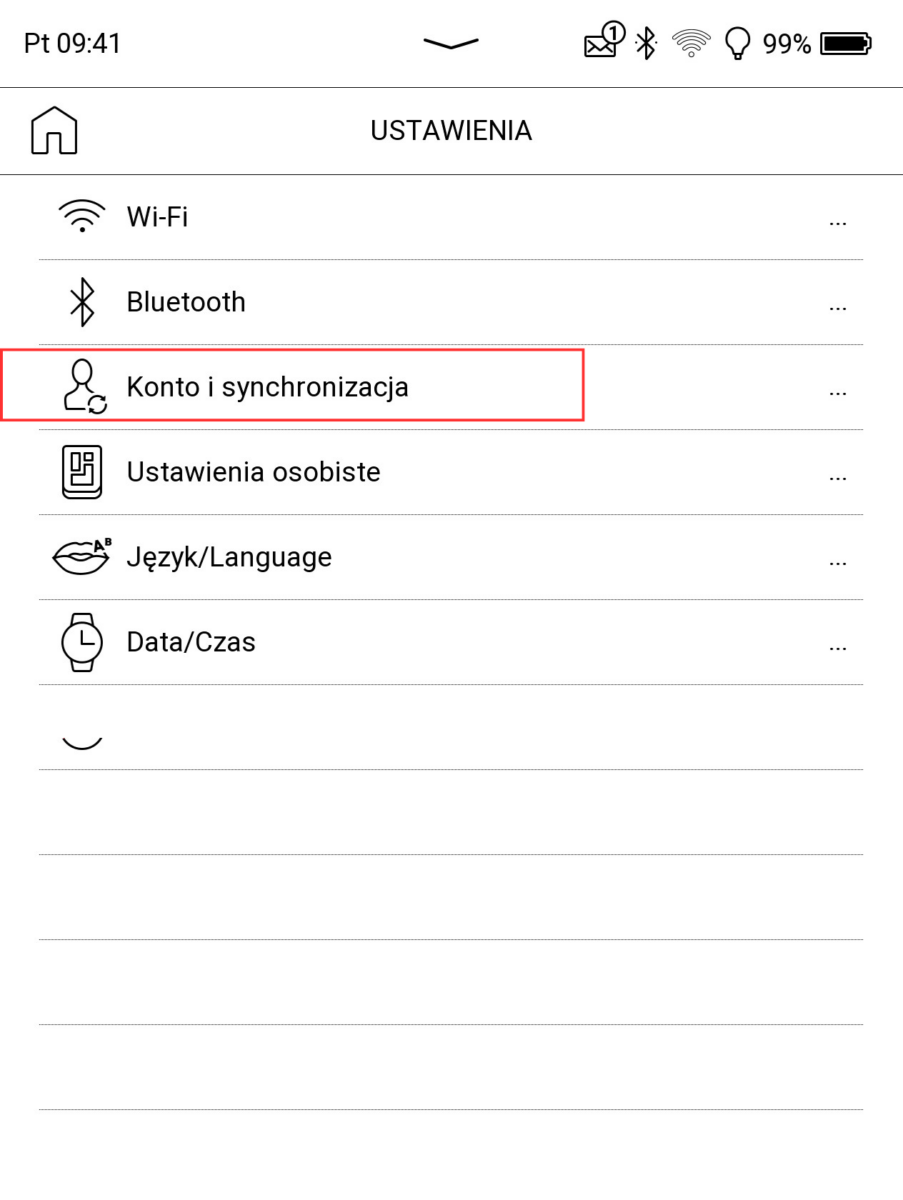 Konfiguracja funkcji Send To PocketBook