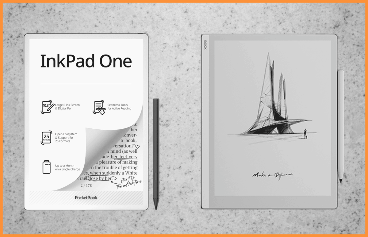 czytnik PocketBook Ink Pad One vs Onyx Boox Go 10,3