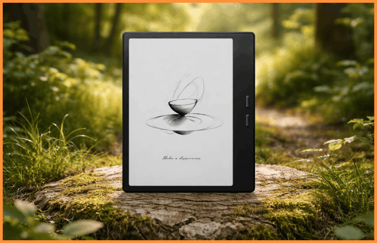 Czarnobiały czytnik e-book