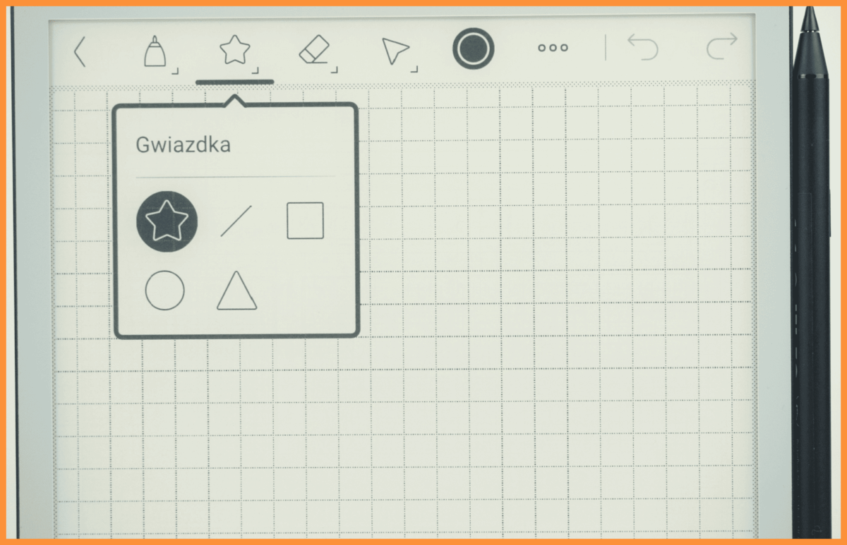 Narzędzia notowania w czytniku PocketBook InkPad One