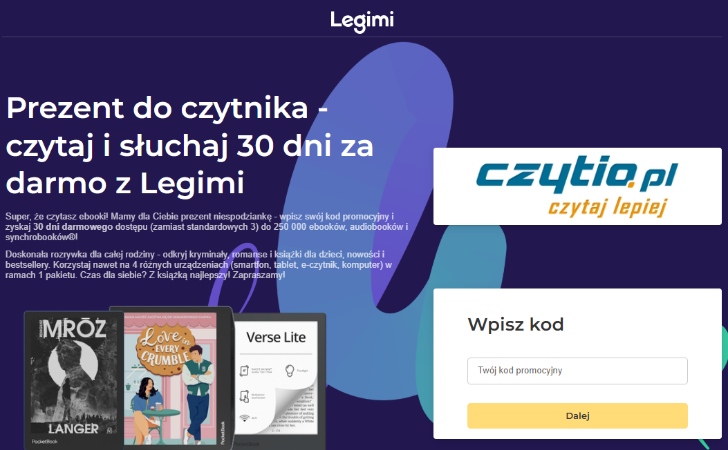 Landing Page Legimi