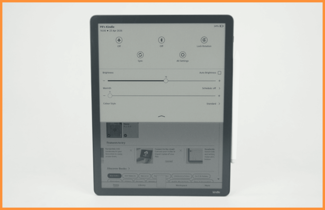 Podświetlenie czytnika e-book