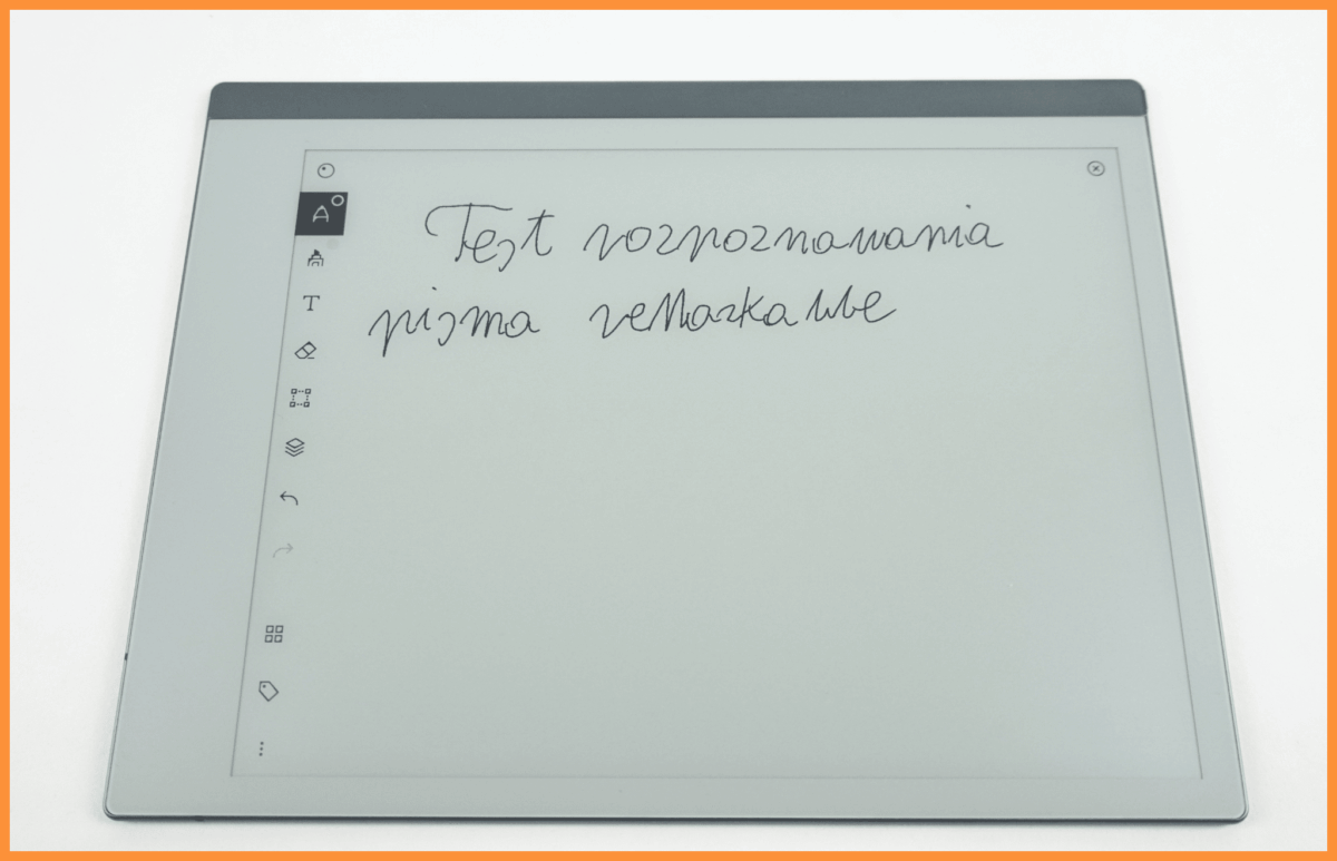 Rozpoznawanie tekstu odręcznego na czytniku reMarkable