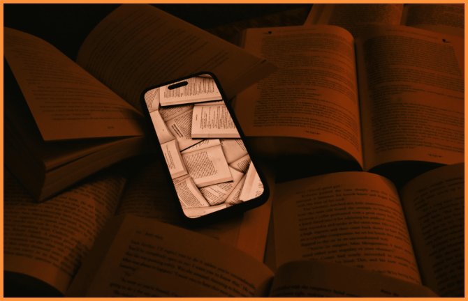 Czytanie książek na telefonie