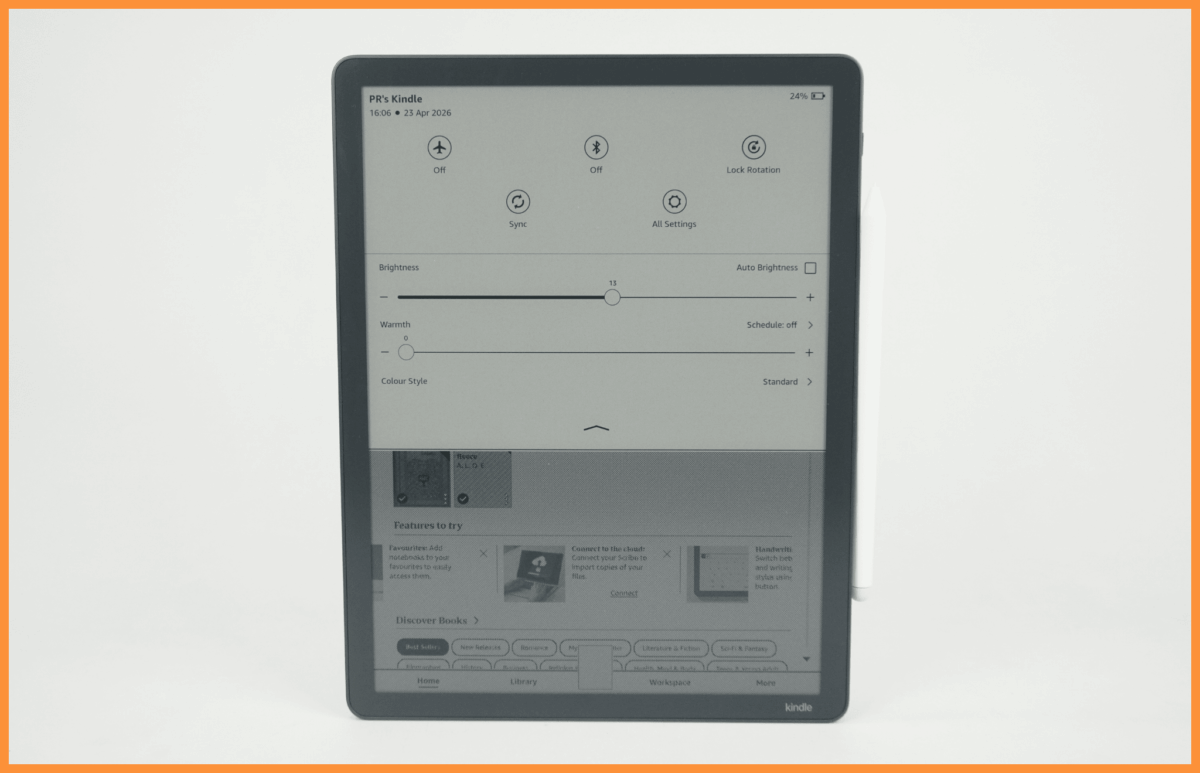 Podświetlenie czytnika e-book