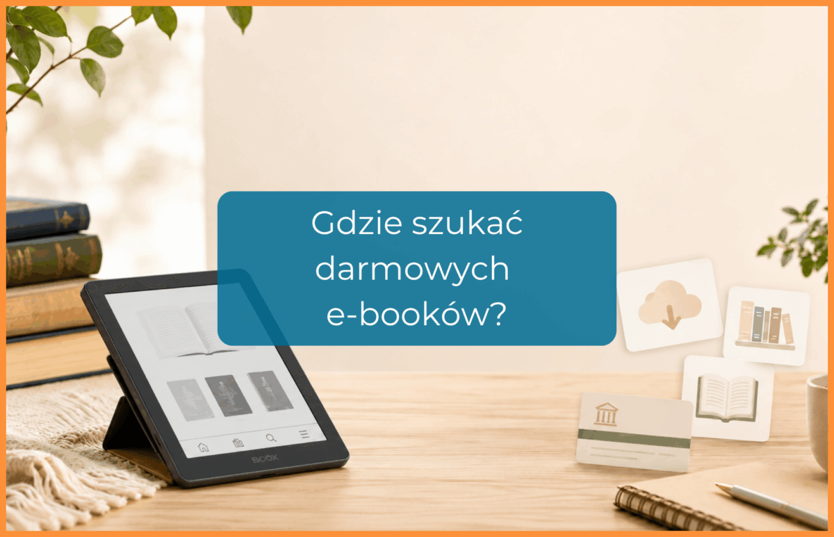 Obrazek z napisem Gdzie szukać darmowych e-bookó