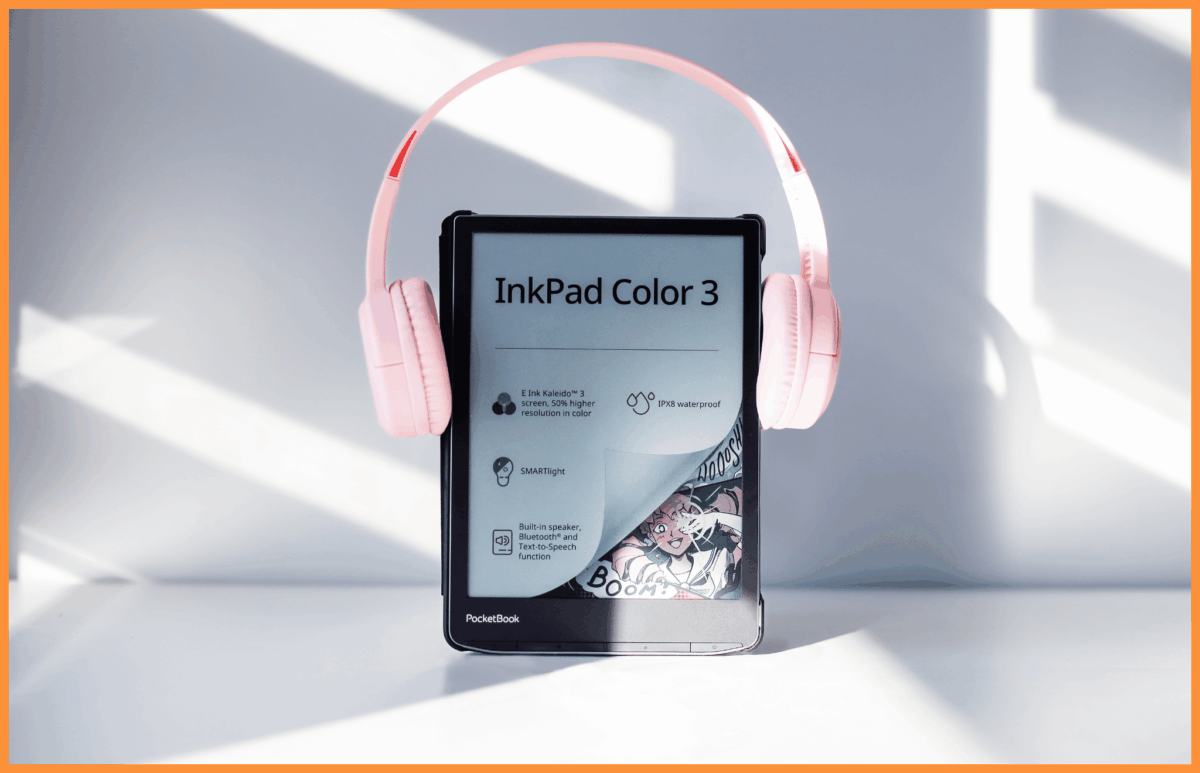 Audiobook na czytniku e-book PocketBook InkPad Color 3