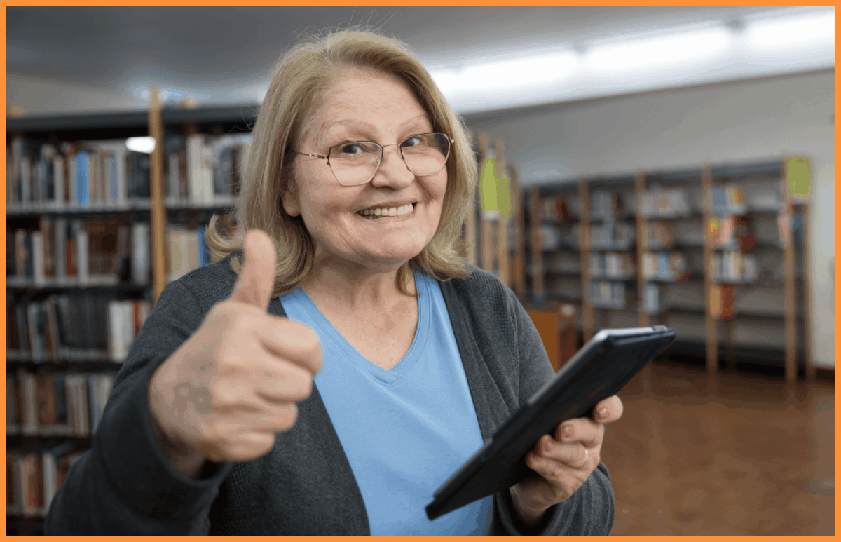 Czytnik e-book z biblioteki