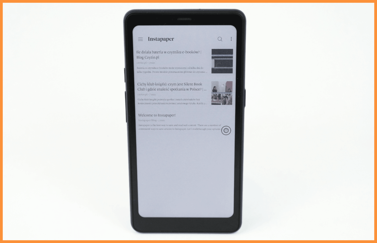 Aplikacja Instapaper na czytniku Onyx Boox