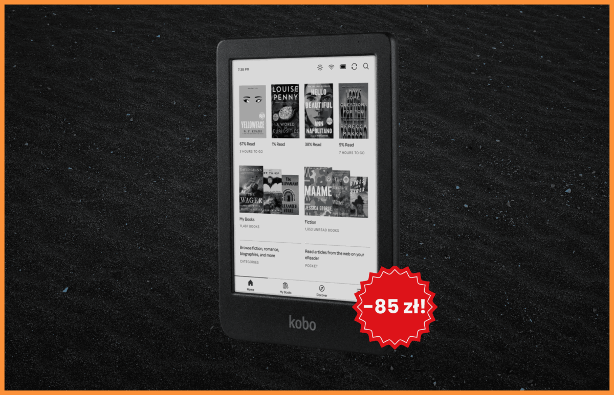 Przeceniony czytnik e-book Kobo Clara BW