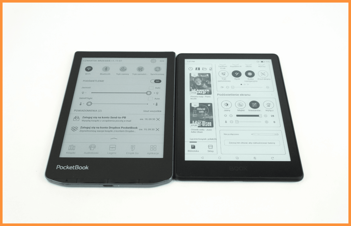 Czytniki e-booków PocketBook Verse Pro Color oraz Onyx Boox Go 6 Gen II