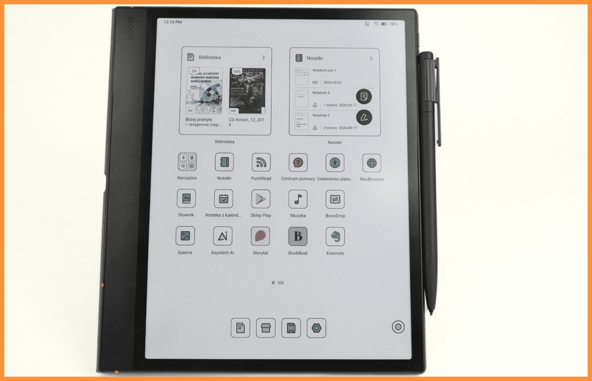 Onyx Boox Note Air 6 C, Czytnik e-booków oraz e-notatnik