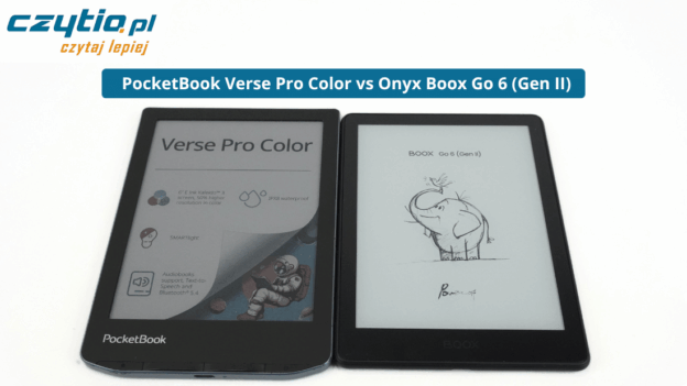 Porównanie czytników e-book PocketBook Verse Pro Color vs Onyx Boox Go 6 (Gen II)