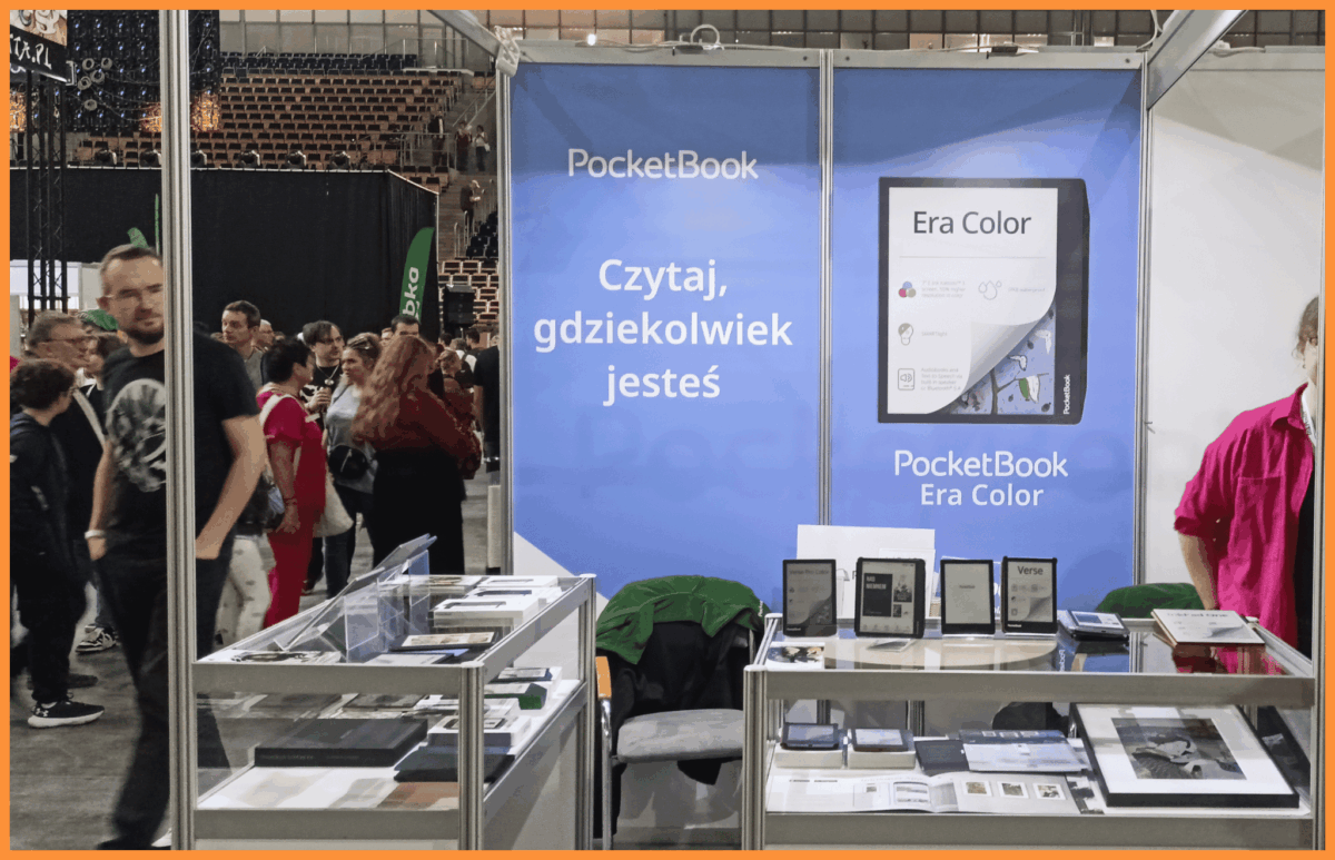 Stanowisko PocketBook na Festiwalu komiksu w Łodzi