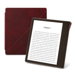 Etui Skórzane Premium Kindle Oasis 2 Bordowe (2017) z podpórką