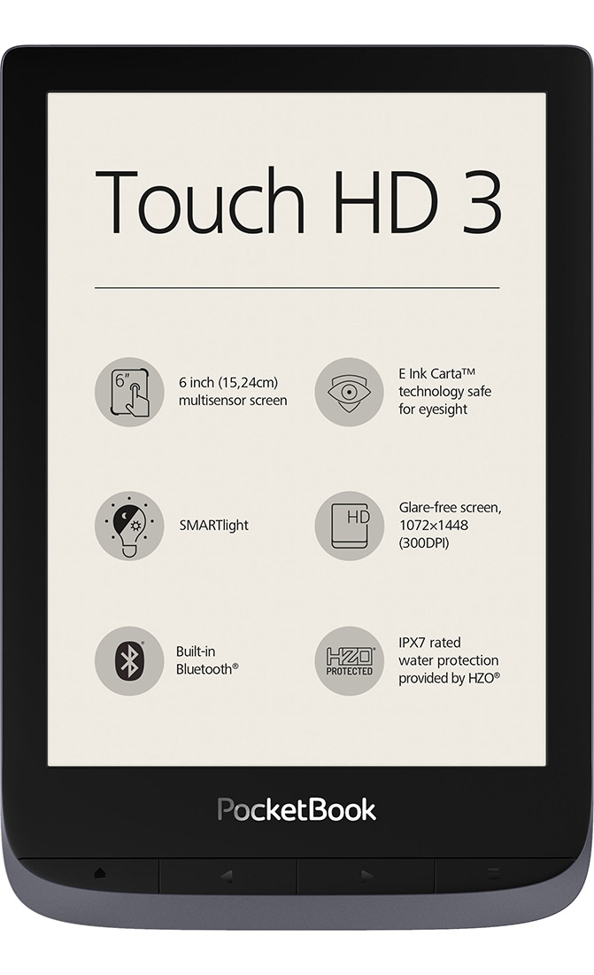 Czytnik PocketBook Touch HD 3 (632) Szary