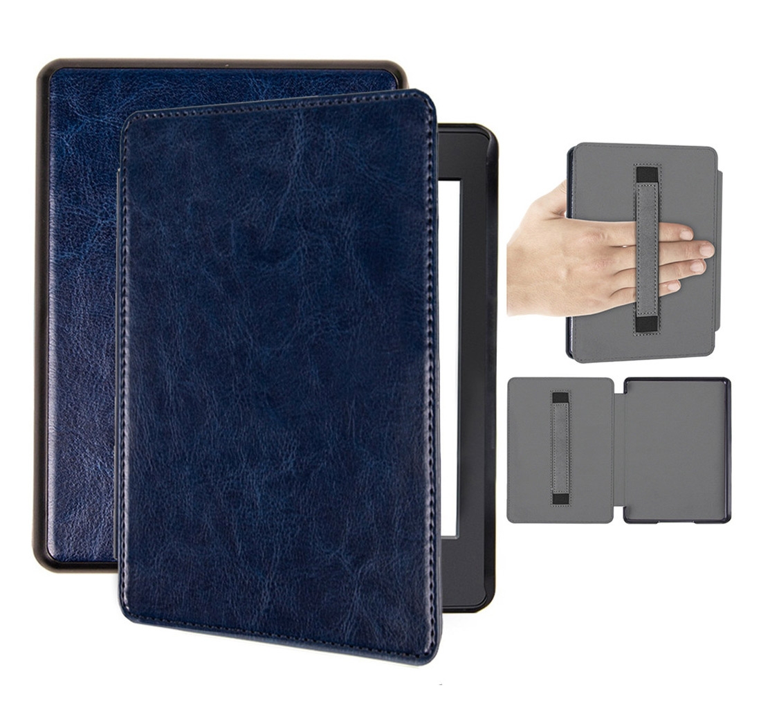 Etui Kindle Paperwhite 4 eko-skóra granatowe