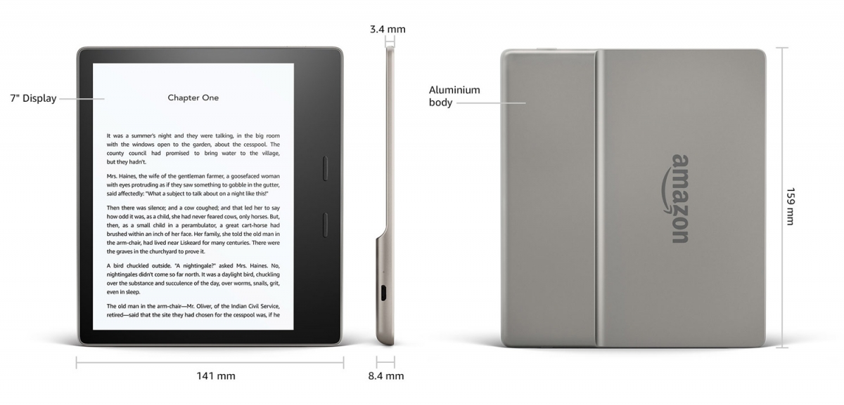 Czytnik ebook Kindle Oasis 3, 8GB, nowość, ekran 7 cali! - Czytio.pl