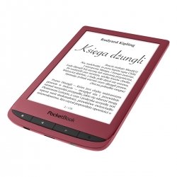 Czytnik ebooków PocketBook Touch Lux 5 (628) w kolorze bordowym