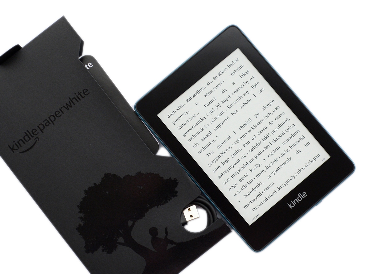 Najnowszy Kindle Paperwhite 4 - 32GB z reklamami Niebieski