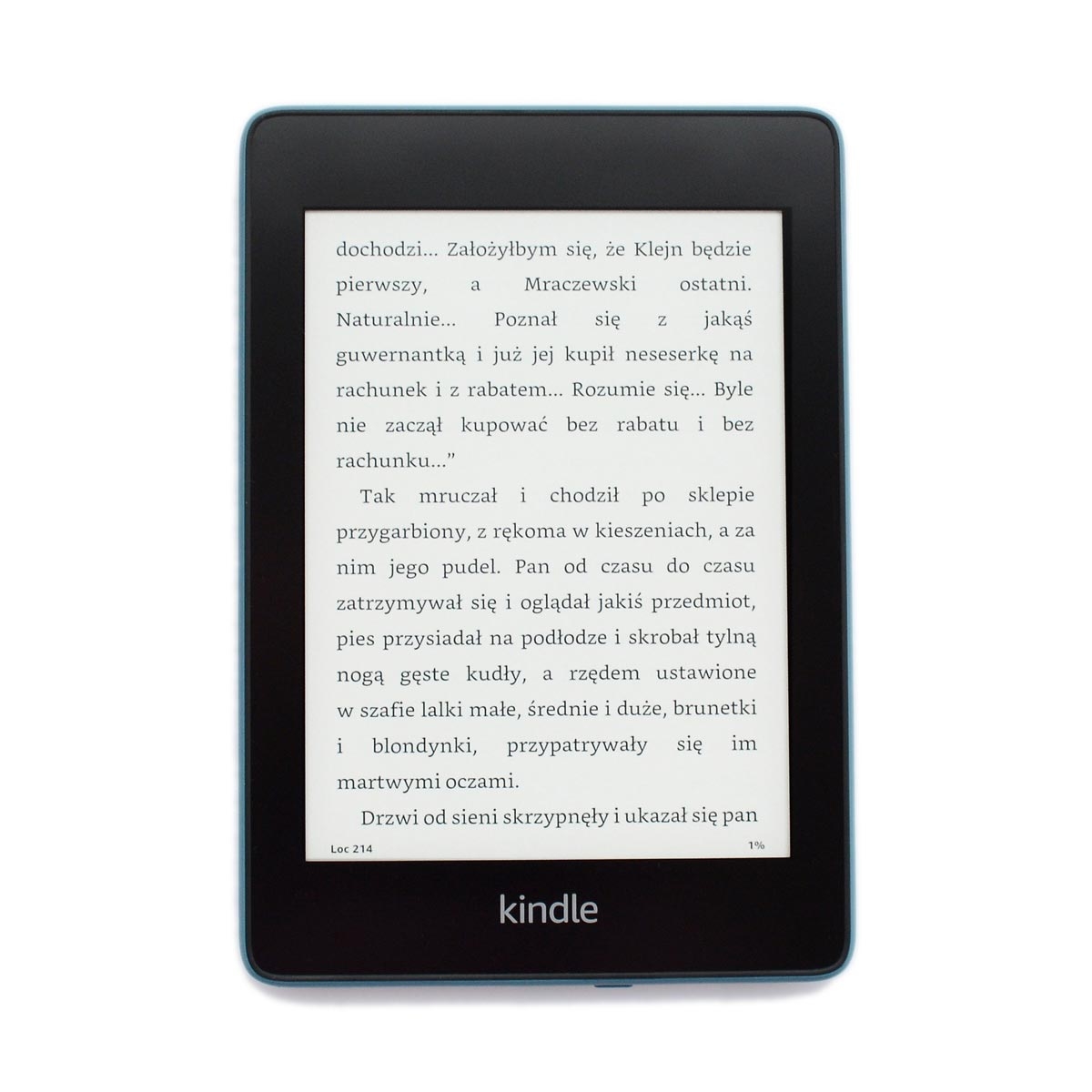 Najnowszy Kindle Paperwhite 4 - 32GB z reklamami Niebieski