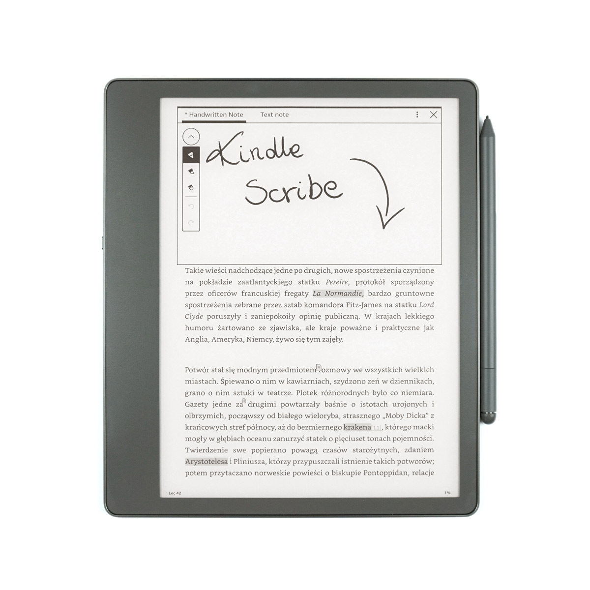 Kindle Scribe 64GB z rysikiem premium + oryginalne etui skórzane Czarne+  Podstawka DooDroo - Zestawy promocyjne